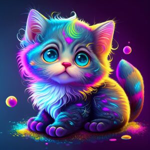 ai generated, cat, kitten, ai image