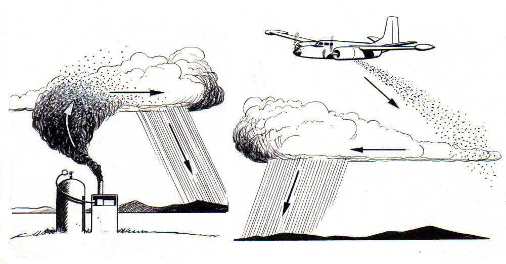 Cloud seeding methods